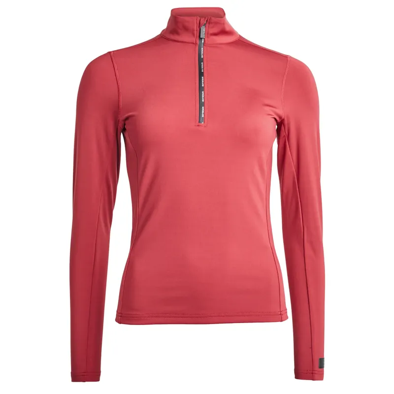 Kingsland KLairene Ladies 1/2 Zip Training Shirt - Red Tibetan