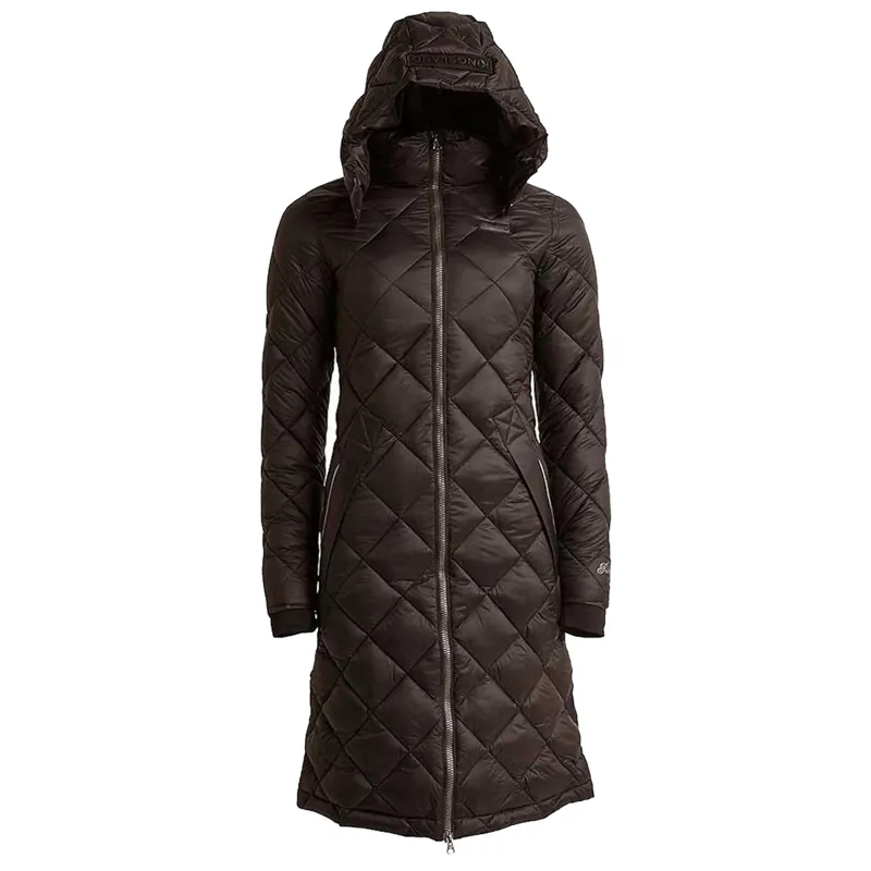 Kingsland KLalleigh Long Insulated Riding Coat - Brown Chocolate Tort
