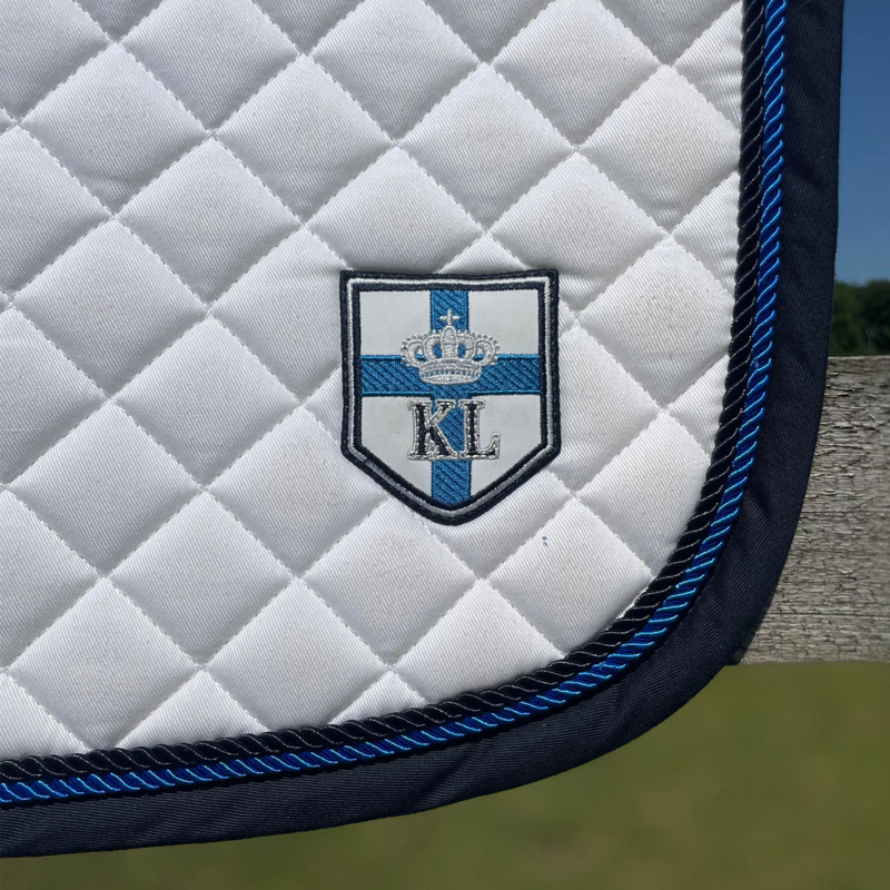 Kingsland KL Dorby Waffle Saddlepad - White - Pony-1