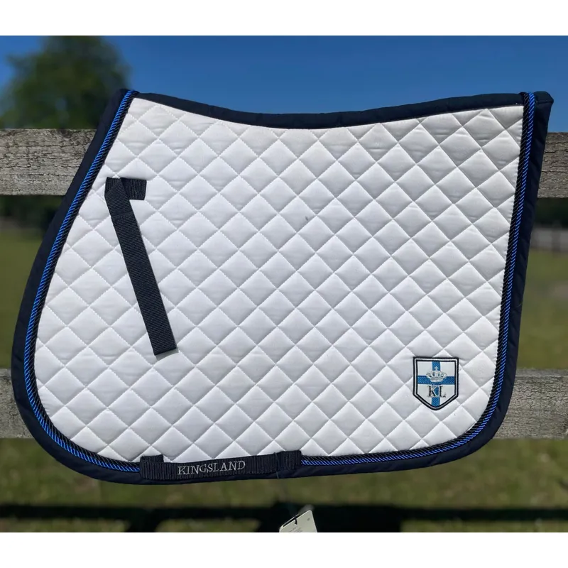 Kingsland KL Dorby Waffle Saddlepad - White - Pony