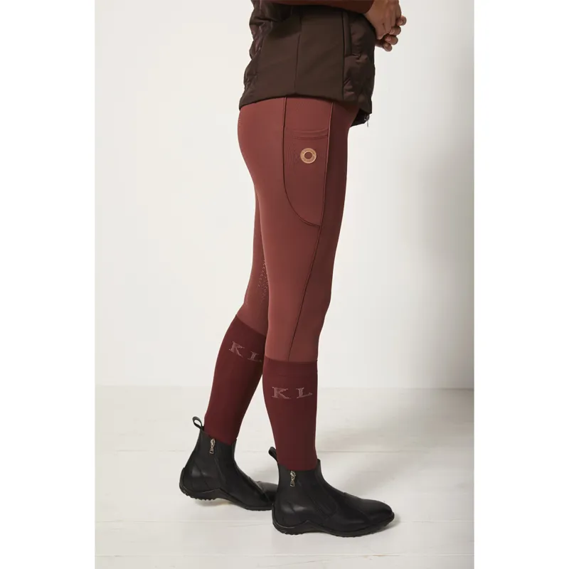 Kingsland KLkatinka W F-Tec2 F-Grip Tights - Brown Hot Chocolate-4