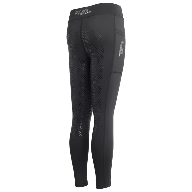 Kingsland KLmira Girls F-Tec5 F-Grip Tights - Black-1