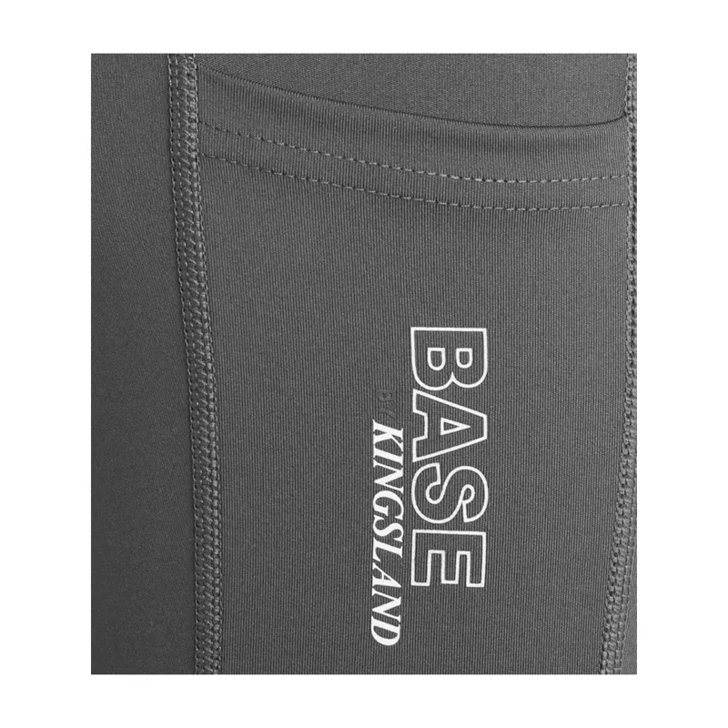 Kingsland KLmira Girls F-Tec5 F-Grip Tights - Grey Forged Iron-2