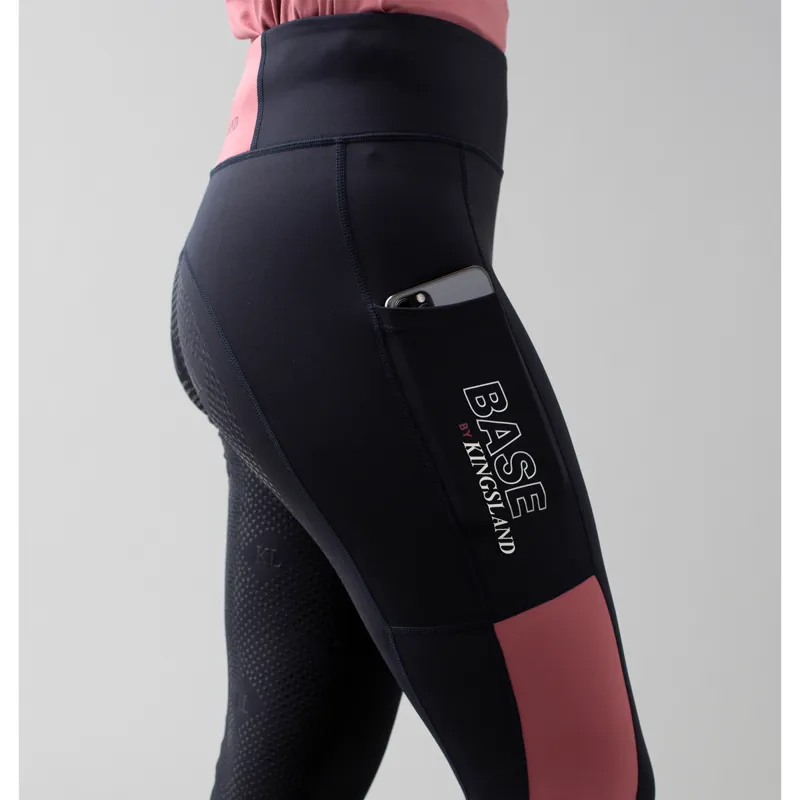 Kingsland KLmiranda Ladies F-Tec5 F-Grip Tights - Pink Mesa Rose-2