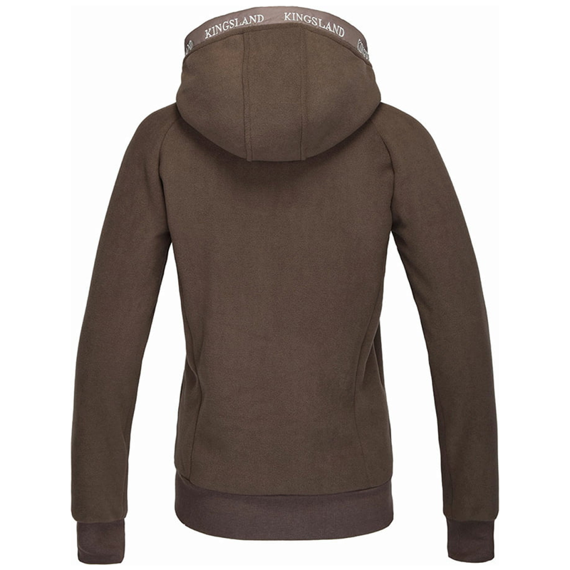 Kingsland KLnava Ladies Bonded Fleece Jacket - Brown Granite-1