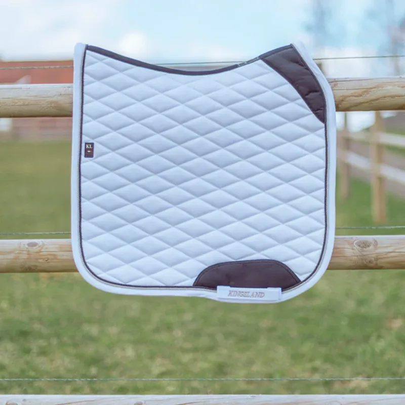 Kingsland KLoaklee Dressage Cotton Saddle Pad - White
