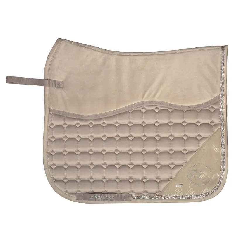Kingsland KLodessa Satin Dressage Saddle Pad - Beige