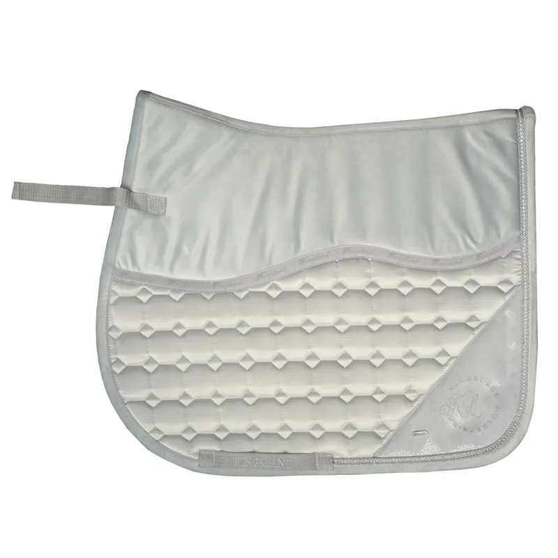 Kingsland KLodessa Satin Dressage Saddle Pad - Grey Steel