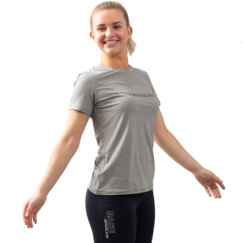 Kingsland KLolanna Ladies Roundneck T-Shirt - Light Grey