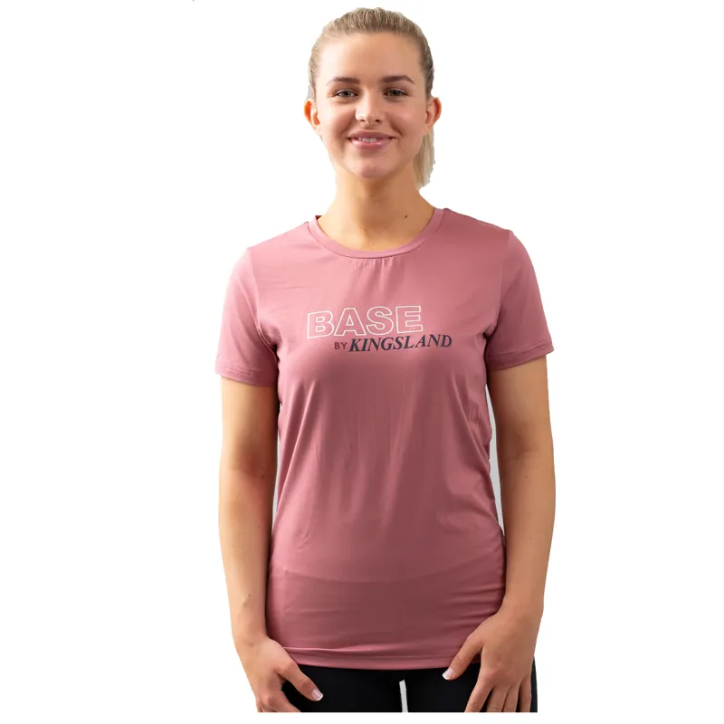 Kingsland KLolanna Ladies Roundneck T-Shirt - Pink Mesa Rose