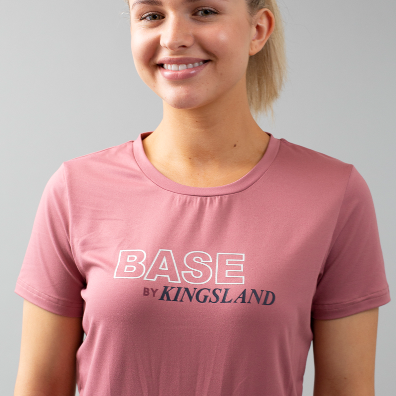 Kingsland KLolanna Ladies Roundneck T-Shirt - Pink Mesa Rose-1