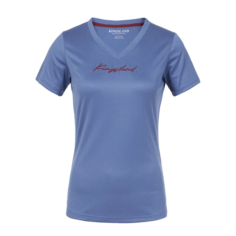 Kingsland KLolivia Ladies V-Neck Shirt - Blue Coastal Fjord