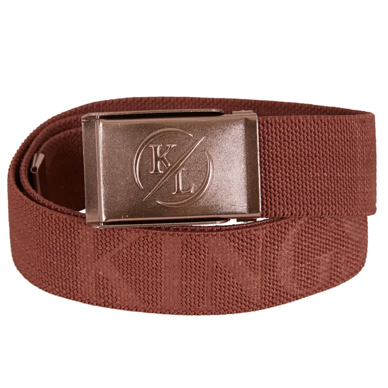 Kingsland Klollie Webbing Belt - Brown Mahogany