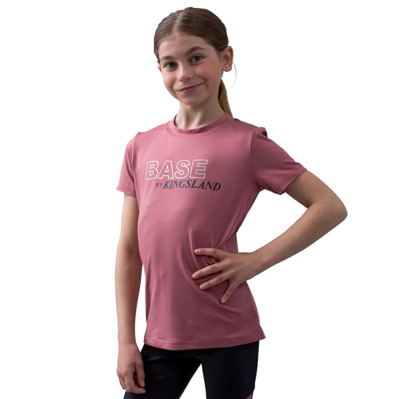 Kingsland KLomaria Junior Round Neck T-Shirt - Pink Mesa Rose-2