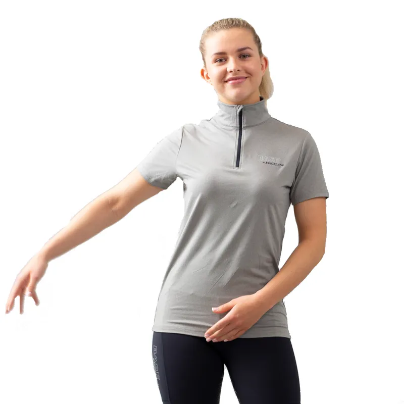 Kingsland KLosiris Ladies 1/2 Zip Training Shirt - Light Grey