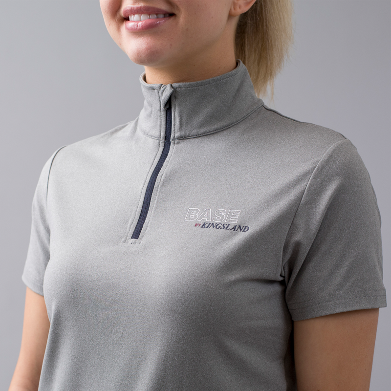 Kingsland KLosiris Ladies 1/2 Zip Training Shirt - Light Grey-2