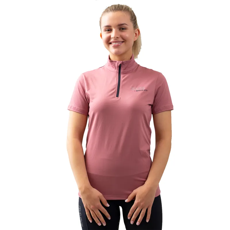 Kingsland KLosiris Ladies 1/2 Zip Training Shirt - Pink Mesa Rose