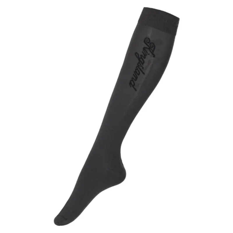 Kingsland KLrandy Unisex Coolmax Knee Socks - Grey Pinstripe