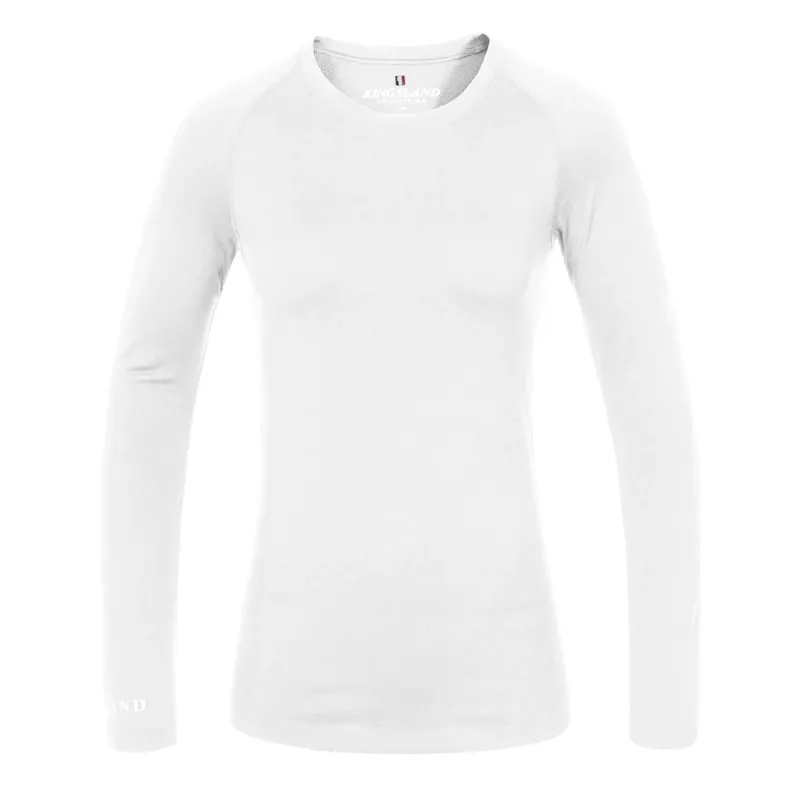 Kingsland KLRoma Ladies Seamless Long Sleeve Top - White