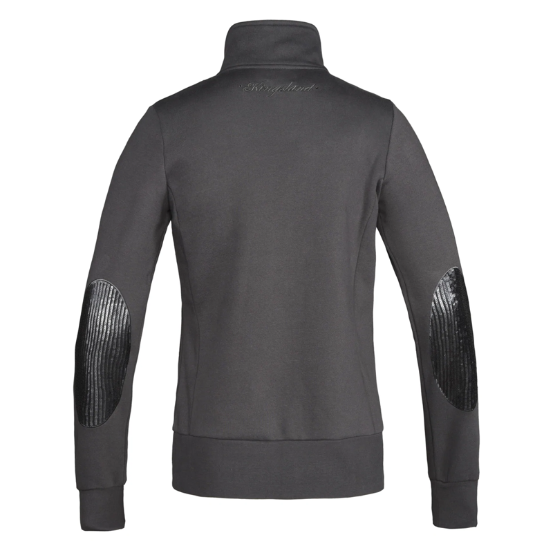 Kingsland KLromina Ladies Sweat Jacket - Grey Pinstripe-1