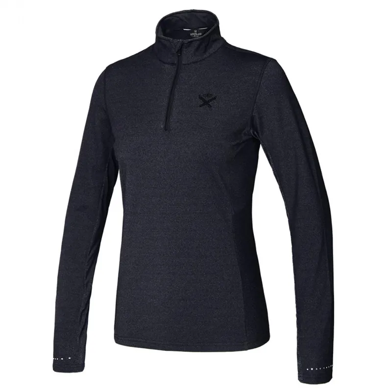Kingsland KLtaya Ladies 1/2 Zip Training Shirt - Charcoal Melange