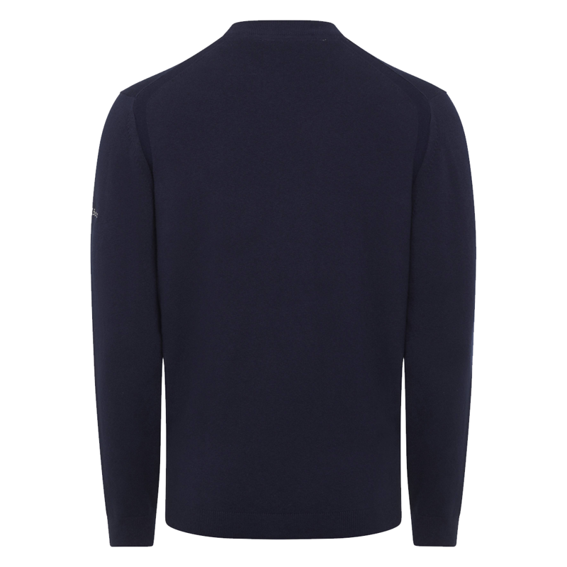 LeMieux Men's Knitted Crew Neck Jumper - Navy-1