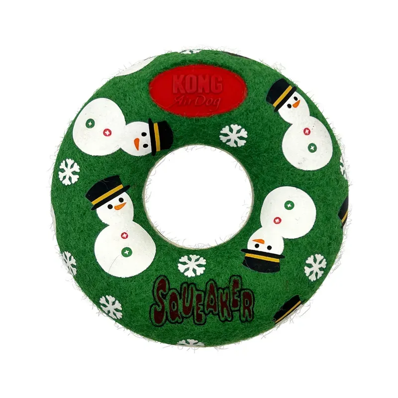 KONG Holiday AirDog Donut Dog Toy - Medium
