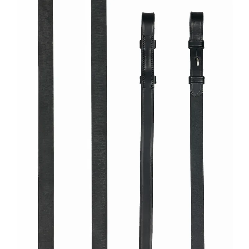 LeMieux Kris Extreme Rubber Reins - Black/Black