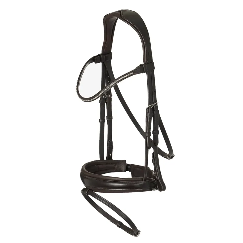 LeMieux Kudos Classic Dressage Bridle - Brown - SAMPLE