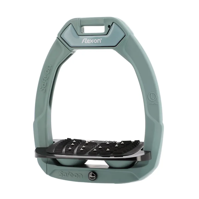 Flex-On Safe-On Inclined Ultra-Grip Safety Stirrups -  Lagoon - Limited Edition