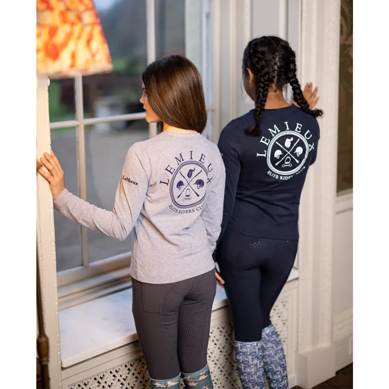 LeMieux Young Rider Lara Long Sleeve Tee - Grey-8