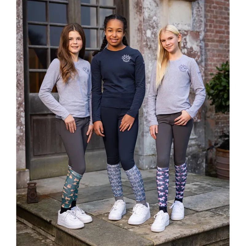 LeMieux Young Rider Lara Long Sleeve Tee - Navy-6