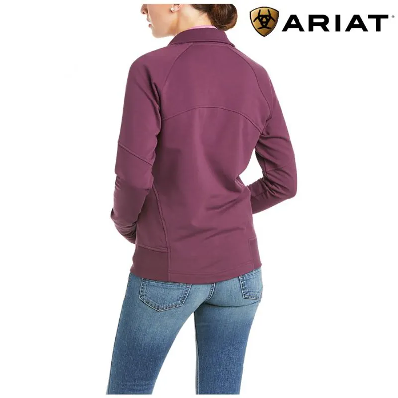Ariat Womens Largo Full Zip Sweatshirt - Italian Plum -1
