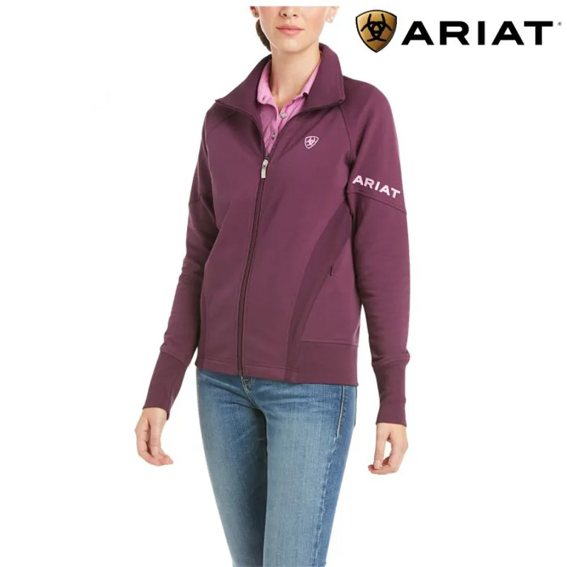 Ariat Womens Largo Full Zip Sweatshirt - Italian Plum 