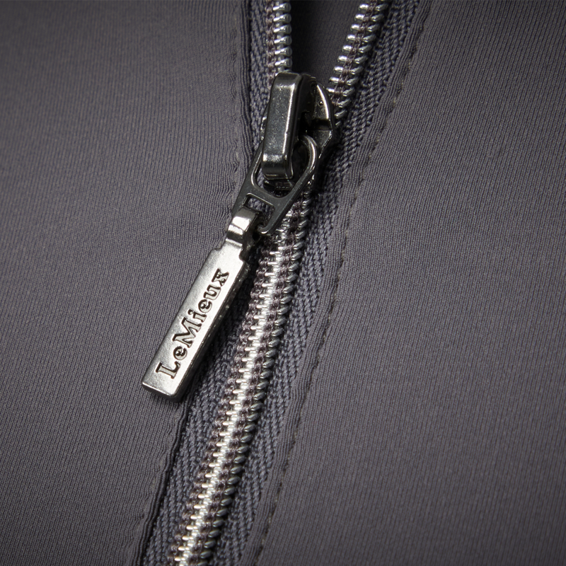 LeMieux Ladies Longsleeve Lazercut Baselayer - Twilight Grey-3