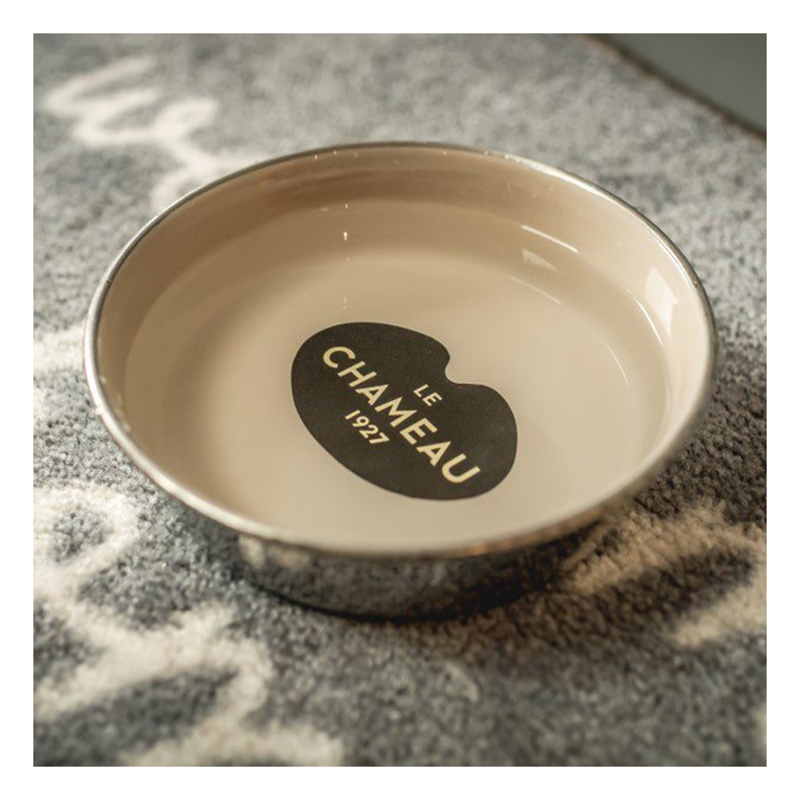 Le Chameau Stainless Steel Dog Bowl - Gris Ardoise-2