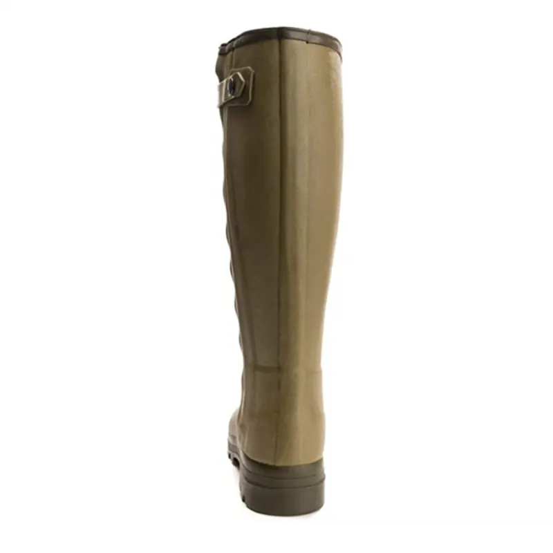 Le Chameau Chasseur Cuir Mens Wellies - Vert-1