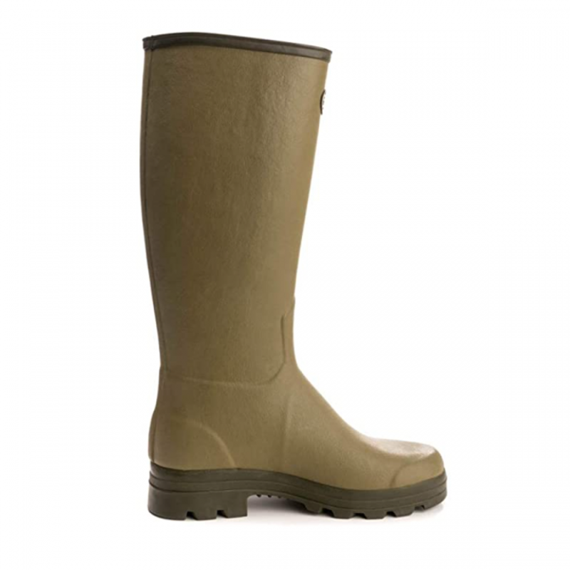 Le Chameau Chasseur Cuir Mens Wellies - Vert-2