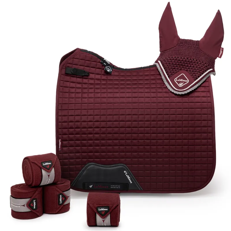 LeMieux Suede Dressage Square - Rioja-1