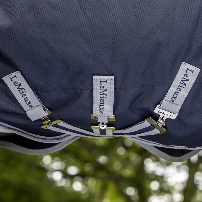 LeMieux Arika Storm-Tek 200g Detachable Neck Turnout Rug - Navy-9