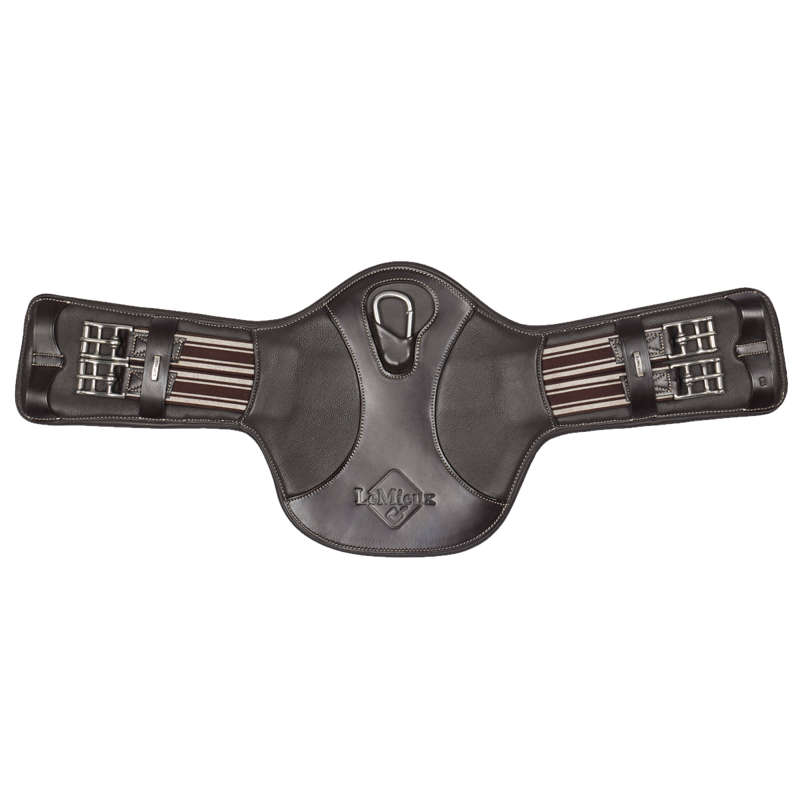 LeMieux Arika Contoured Short Stud Girth - Brown-1