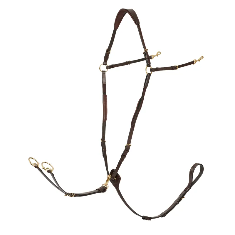 LeMieux Breastplate with Detachable Martingale - Havana