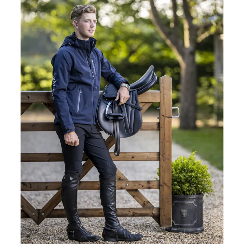 LeMieux Mens Elite Soft Shell Jacket - Navy-3