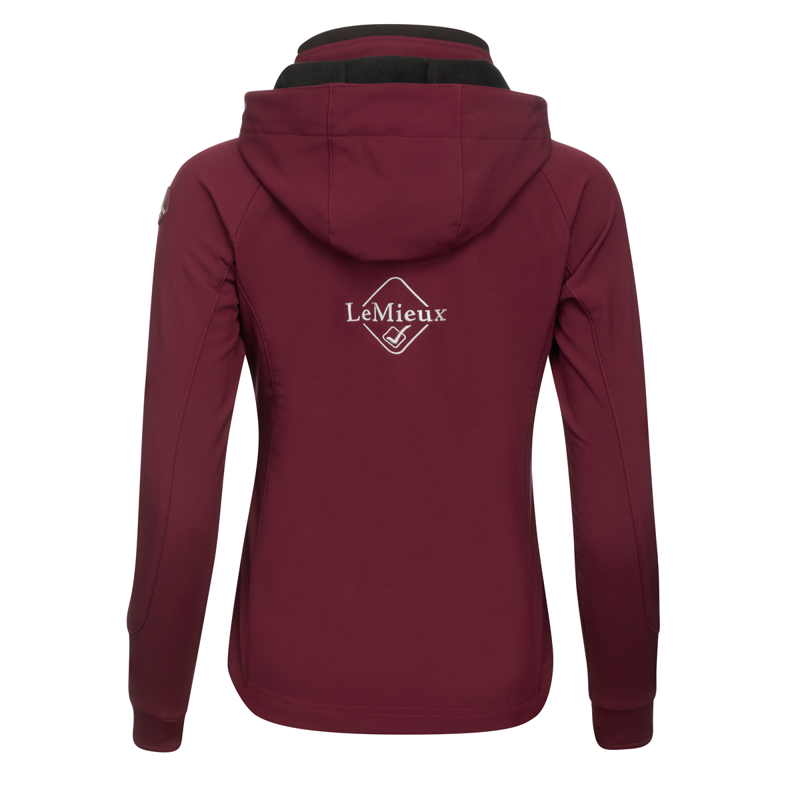 LeMieux Ladies Elite Soft Shell Jacket - Burgundy-2