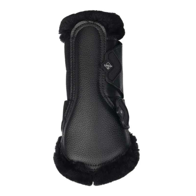 Lemieux Fleece Edged Mesh Brushing Boots - Black-1
