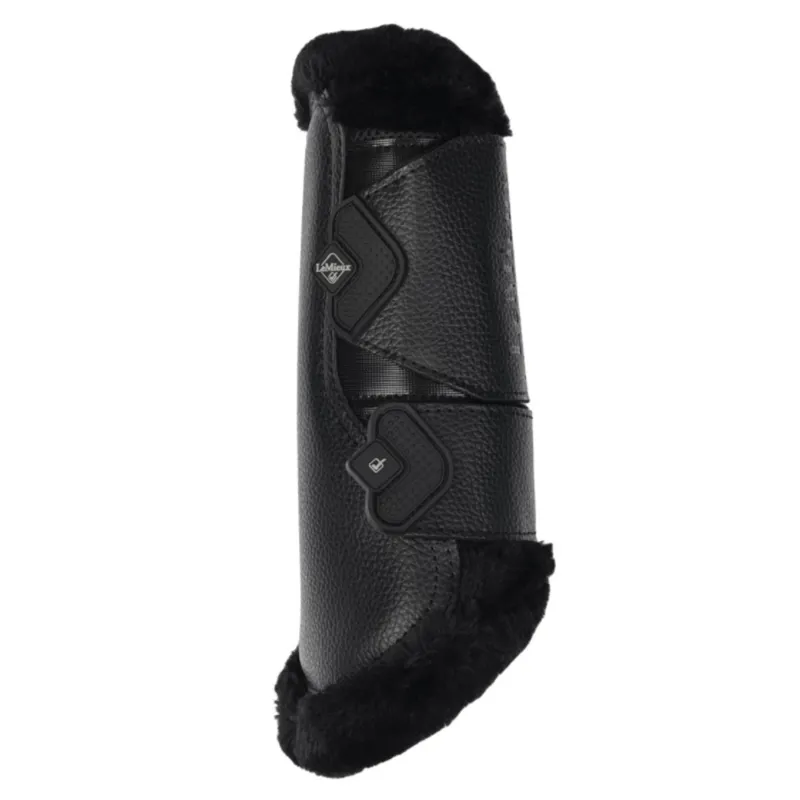 Lemieux Fleece Edged Mesh Brushing Boots - Black-2