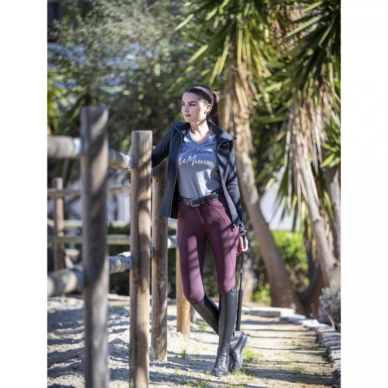 LeMieux Freya Breeches - Port/Black-2