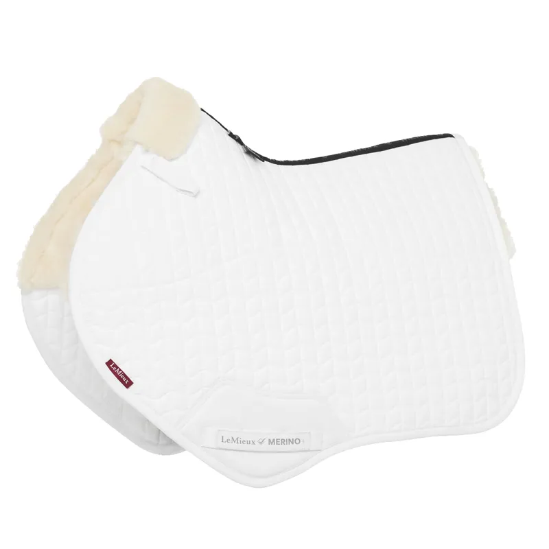 LeMieux Merino+ Half Lined Close Contact Square - White/Natural