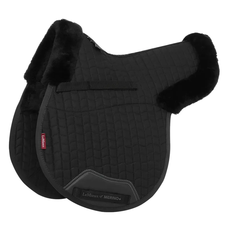 LeMieux Merino+ Half Lined GP Numnah - Black/Black