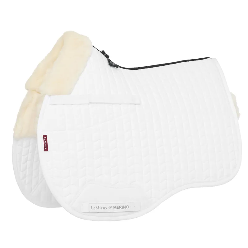 LeMieux Merino+ Half Lined GP Square - White/Natural